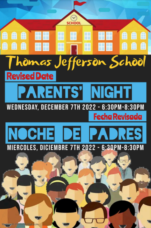 Thomas Jefferson School Parent's Night Notification