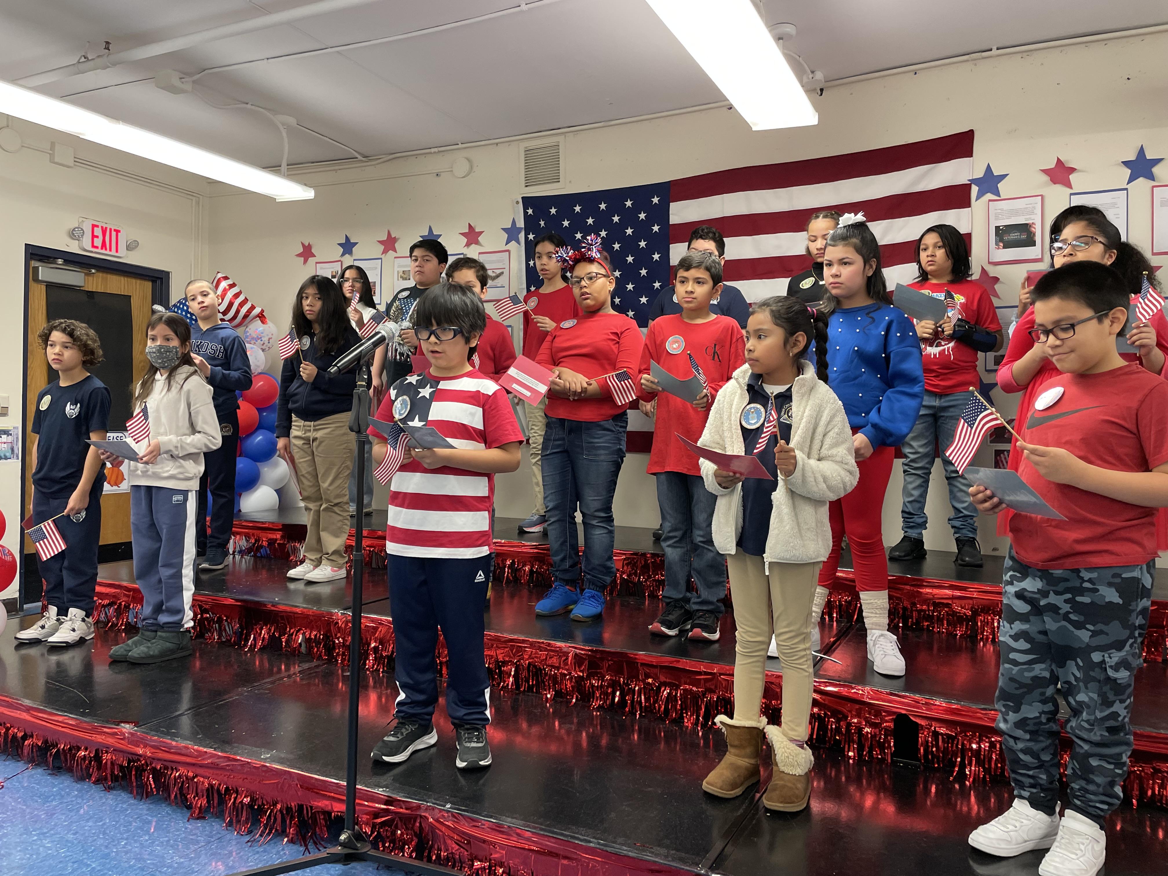 Veterans Day Celebration at the Jefferson School