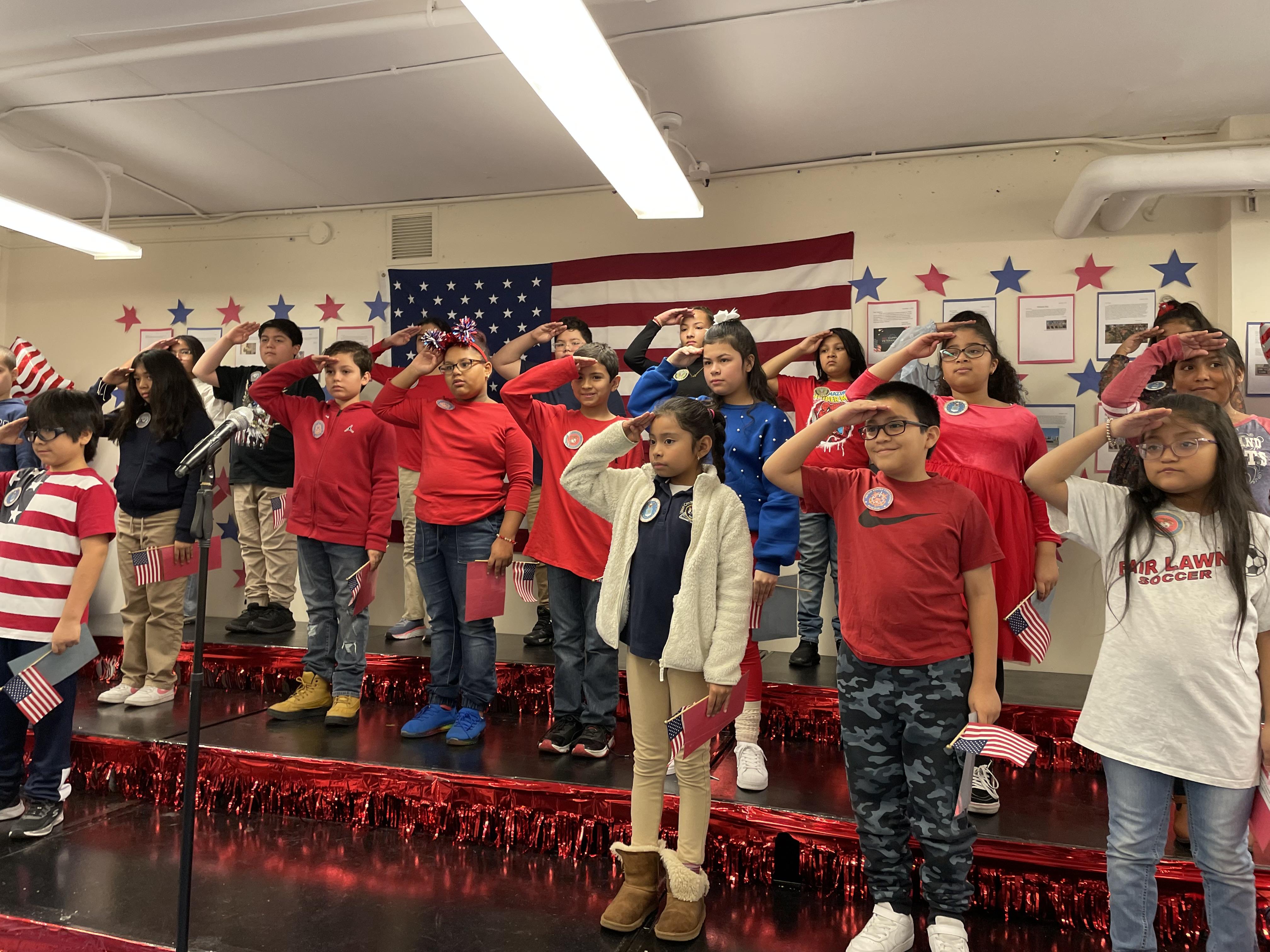 Veterans Day Celebration at the Jefferson School