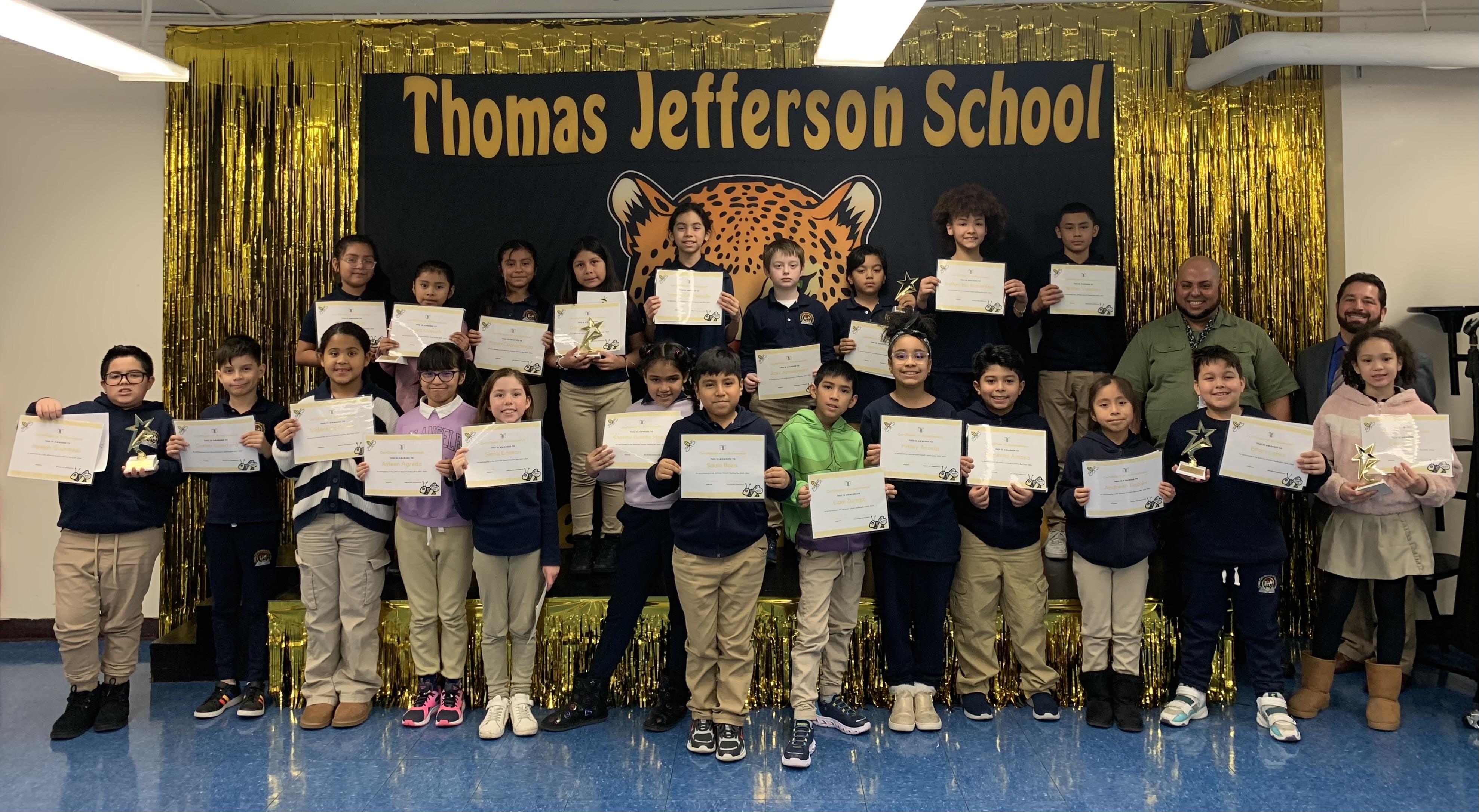 An Exciting Spelling Bee at the Jefferson School