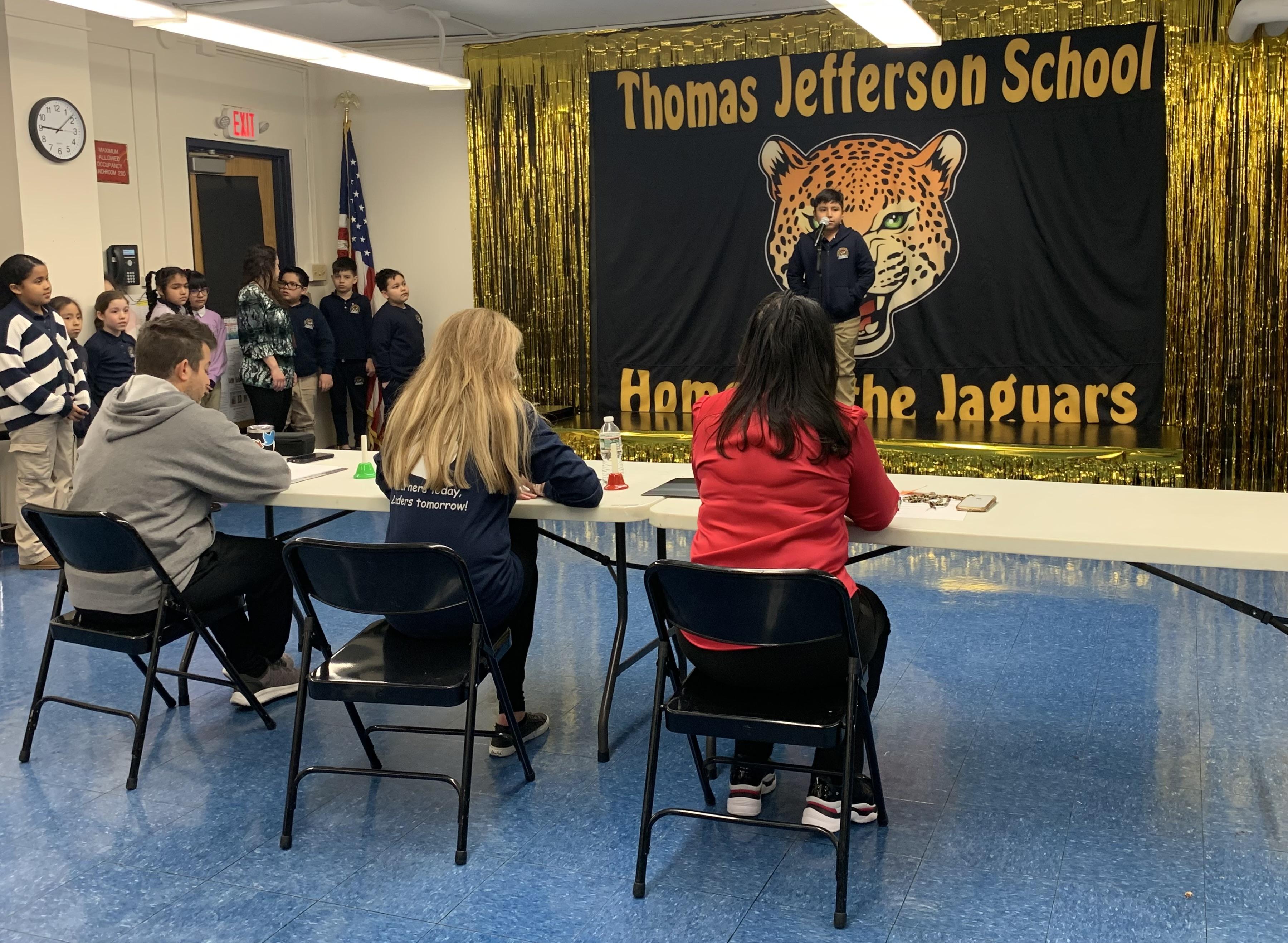 An Exciting Spelling Bee at the Jefferson School