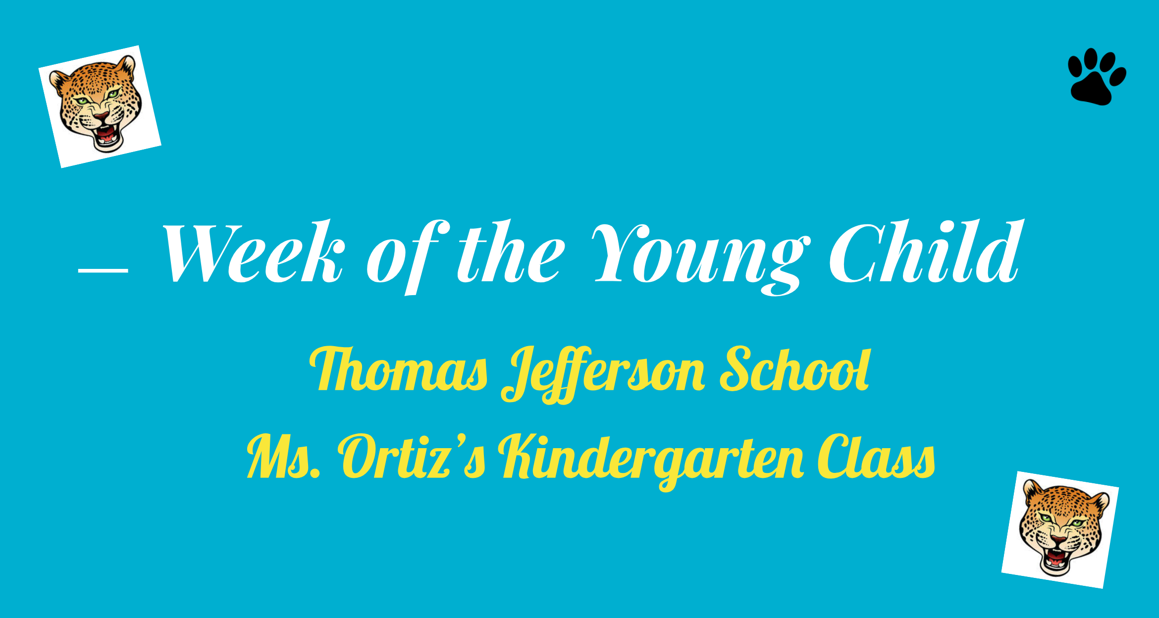 Week of the Young Child at the Jefferson School